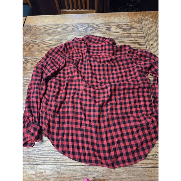 Frank&Eileen Eileen Black &redbuffalo plaid sz Small - Picture 4 of 5